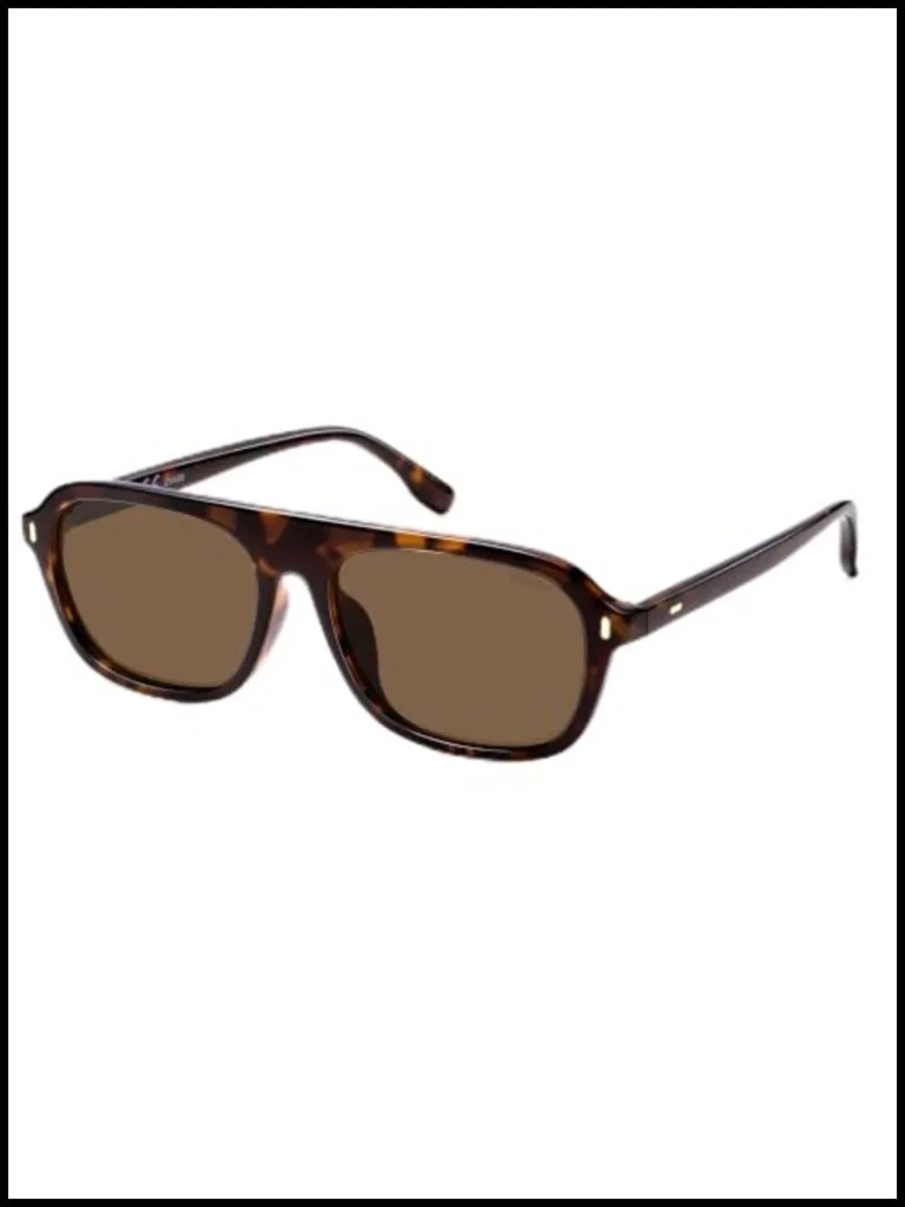 Retro Polarized Aviator Sunglasses Rectangle UV400 Shades